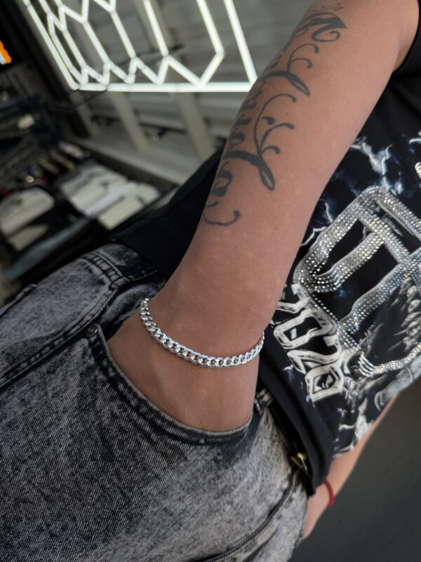 PULSERA ESTILO GRUMET HOMBRE PLATA 925 (16GR) 20CM