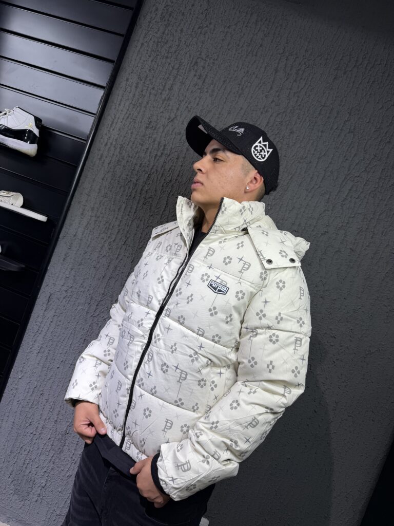 CHAQUETA PURPLE-BRAND LOGO P WHITE HOMBRE