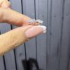AROS FLOR CON ZIRCON PLATA LEY 925 (2GR)