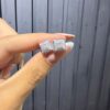 AROS CUADRADO CON ZIRCON PLATA LEY 925 (3.29GR)