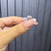 AROS CUADRADO CON ZIRCON PLATA LEY 925 (3.29GR)