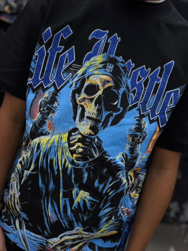 POLERA LIFE HUSTLERS OVERSIZE BLACK H8300