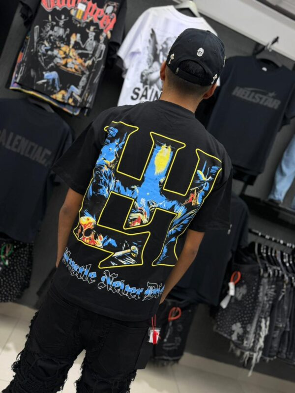 POLERA LIFE HUSTLERS OVERSIZE BLACK H8300