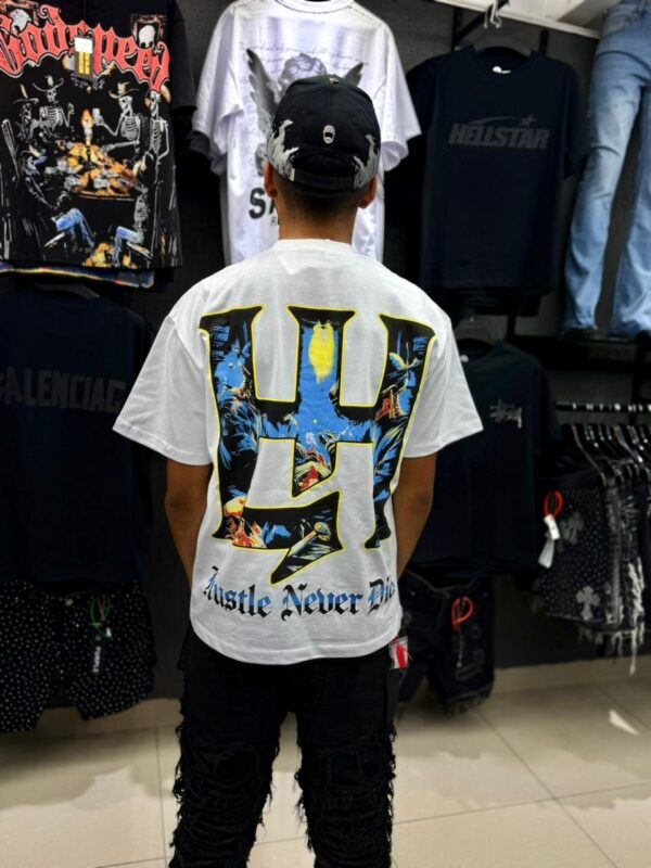 POLERA LIFE HUSTLERS OVERSIZE WHITE H8300