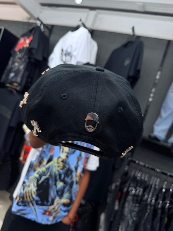 JOCKEY CURVO BARBA HEARTS B NEGRO CRUZ BRILLO DORADO MEXICANO
