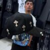 JOCKEY CURVO BARBA HEARTS B NEGRO CRUZ BRILLO DORADO MEXICANO
