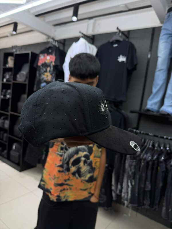 JOCKEY CURVO BARBA HEARTS -CHROME HEARTS NEGRO BRILLO MEXICANO