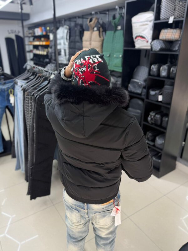CHAQUETA BLUE MOUTAIN CON PELO HOMBRE BLACK 2531H