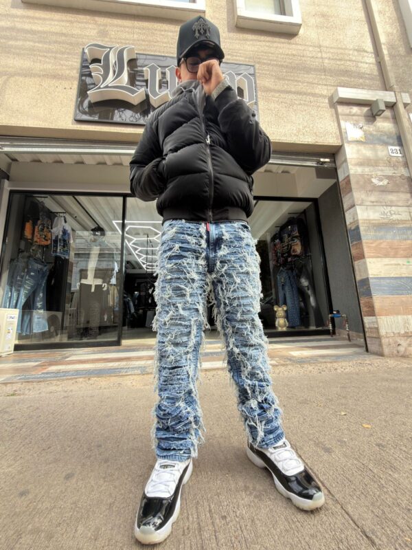 JEANS M-STAR RASGADO AZUL M-9048
