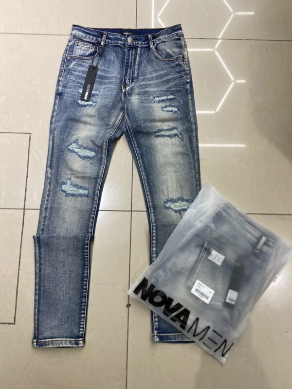JEANS FASHION NOVA AZUL CLARO RASGADO SKINNY FN-082