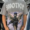 POLERA MIXED EMOTION ANGEL FLECH ADIAMANTADO GREY OVERSIZE