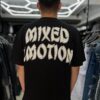 POLERA MIXED EMOTION ANGEL FLECH ADIAMANTADO BLACK OVERSIZE