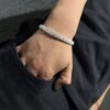 PULSERA CUADRO TENNIS CON ZIRCON PLATA 925 (15GR) 20CM