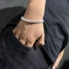 PULSERA ZIRCON REDONDO PLATA 925 (20 GR) 21CM