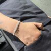 PULSERA ZIRCON REDONDO PLATA 925 (14GR) 18CM
