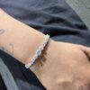 PULSERA ZIRCON REDONDO PLATA 925 (14GR) 18CM