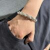 PULSERA TURBILLON INFLADO PLATA 925 (28GR) 22CM