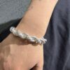 PULSERA TURBILLON INFLADO PLATA 925 (28GR) 22CM