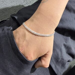 PULSERA ESTILO GRUMET HOMBRE PLATA 925 (6.82GR) 22CM