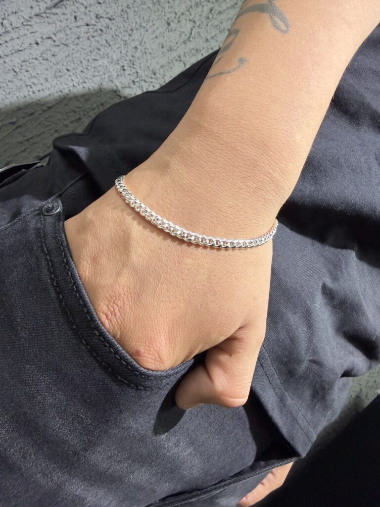PULSERA ESTILO GRUMET HOMBRE PLATA 925 (6.82GR) 22CM