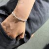PULSERA VAN CLEEF FLOR CON ZIRCON PLATA 925 (5GR) 18CM