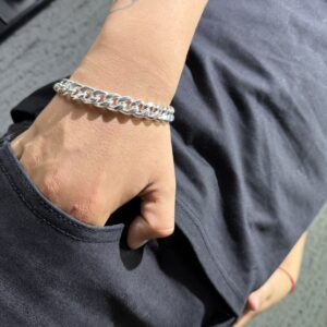 PULSERA GRUMET INFLADA PLATA 925 (26GR) 20CM