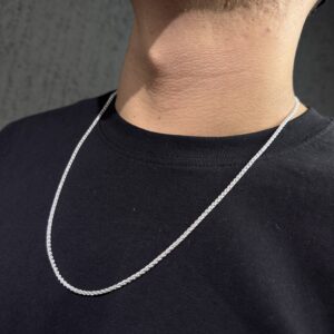 CADENA ENTORCHADO PLATA 925 (14GR) 60CM