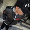 CHAQUETA UNIVERSITARIA SCARFACE BLACK CUERO JH97005