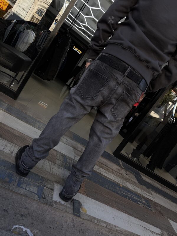 JEANS M-STAR REGULAR FIT GRIS CON CRUZ HOMBRE M-9047