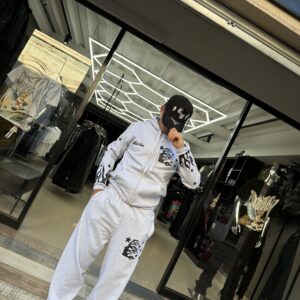 CONJUNTO HELLSTAR 2 PIEZAS GRIS UNISEX