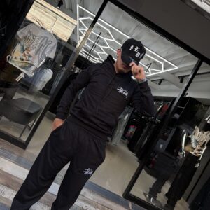 CONJUNTO STUSSY 2 PIEZAS BLACK UNISEX