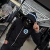 POLERON CHROME HEARTS BLACK-BLUE UNISEX