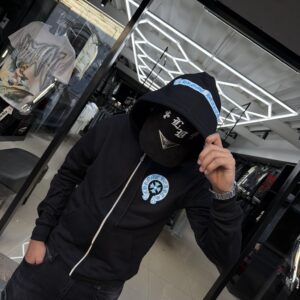 POLERON CHROME HEARTS BLACK-BLUE UNISEX