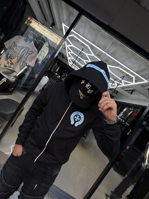 POLERON CHROME HEARTS BLACK-BLUE UNISEX