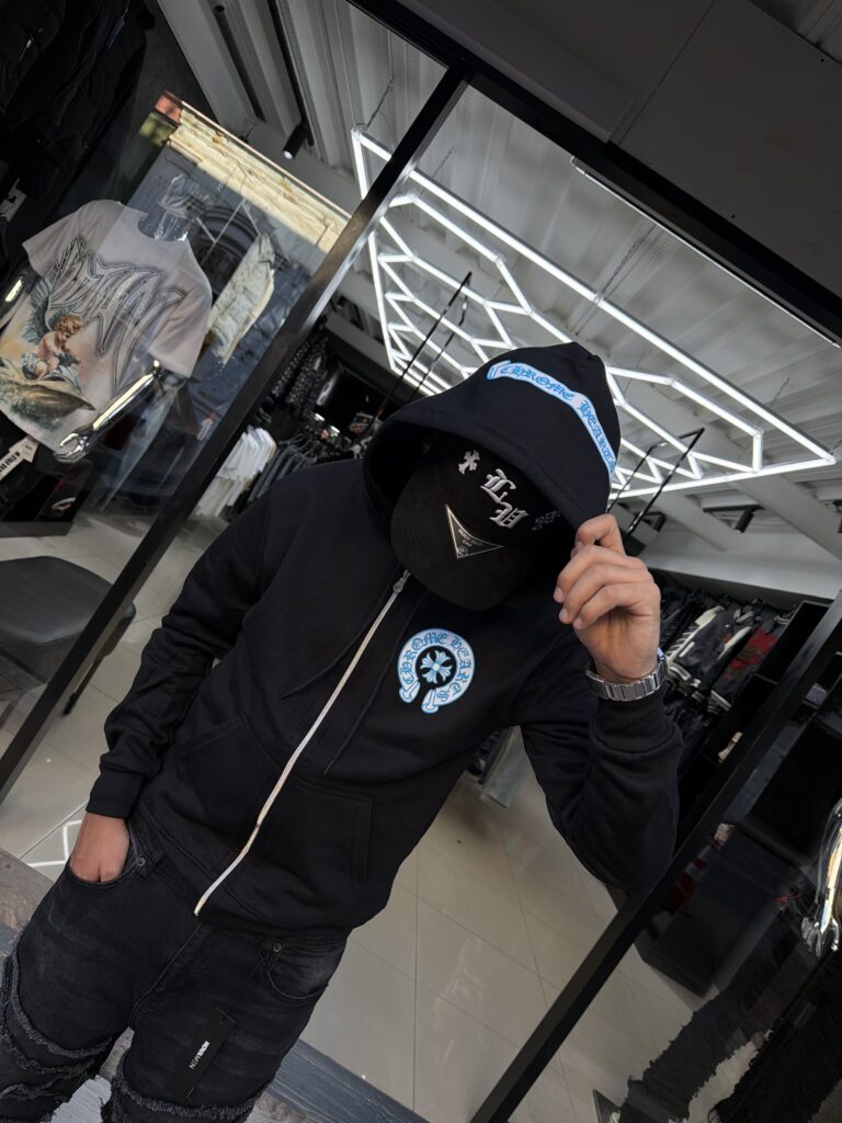 POLERON CHROME HEARTS BLACK-BLUE UNISEX