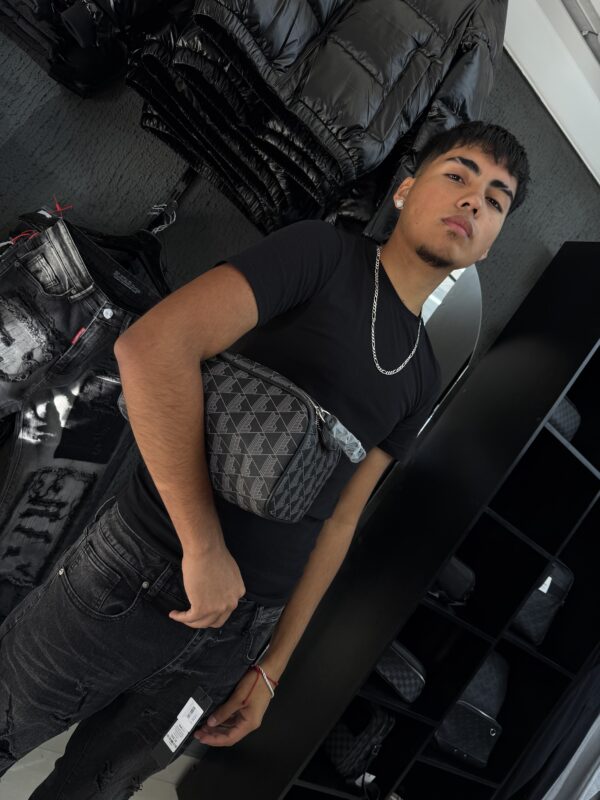 BOLSO DE MANO LCTE GRIS-BLACK 3273