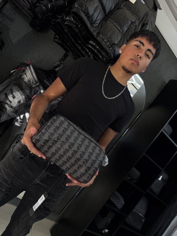 BOLSO DE MANO LCTE GRIS-BLACK 3273