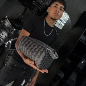 BOLSO DE MANO LCTE GRIS-BLACK 3273