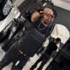 BOLSO LV CUADRO RELIEVE BLACK PEQUEÑO 6386