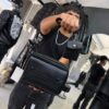 BOLSO LV RELIEVE CON MONEDERO BLACK UNISEX 6387