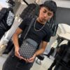BOLSO LINEA CAFE-BLACK PEQUEÑO UNISEX 6385