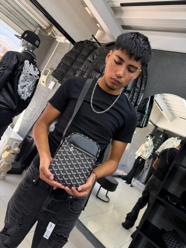 BOLSO LINEA CAFE-BLACK PEQUEÑO UNISEX 6385