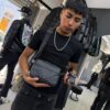 BOLSO CH CON MONEDERO GRIS-BLACK 6388