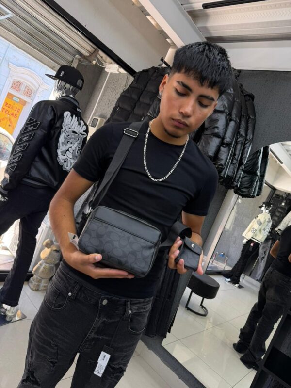 BOLSO CH CON MONEDERO GRIS-BLACK 6388