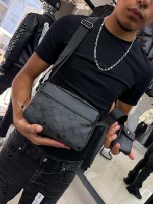 BOLSO CH CON MONEDERO GRIS-BLACK 6388