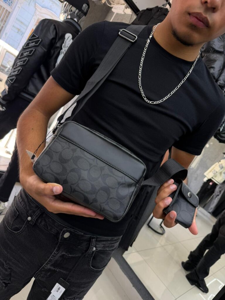 BOLSO CH CON MONEDERO GRIS-BLACK 6388