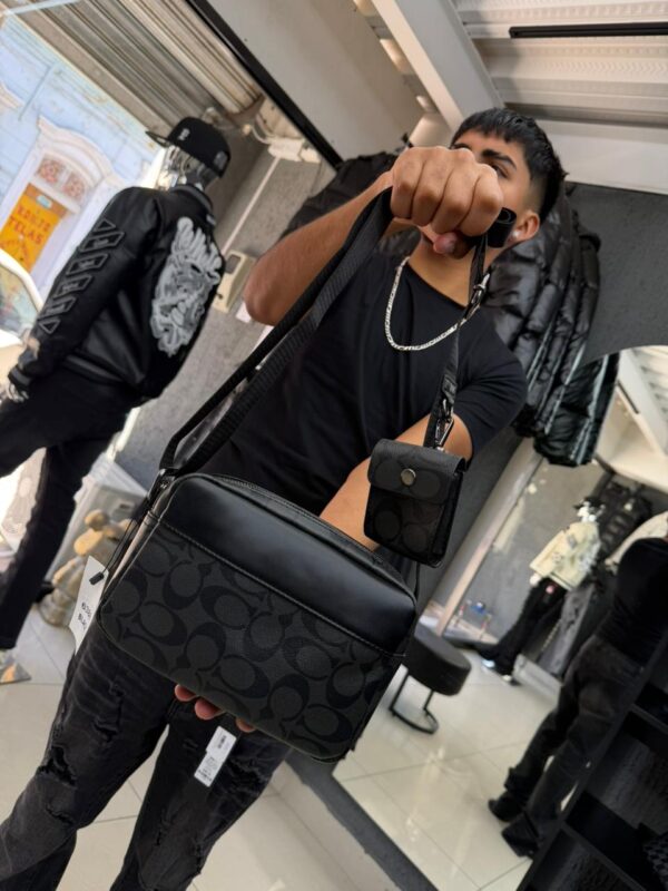 BOLSO CH CON MONEDERO GRIS-BLACK 6388