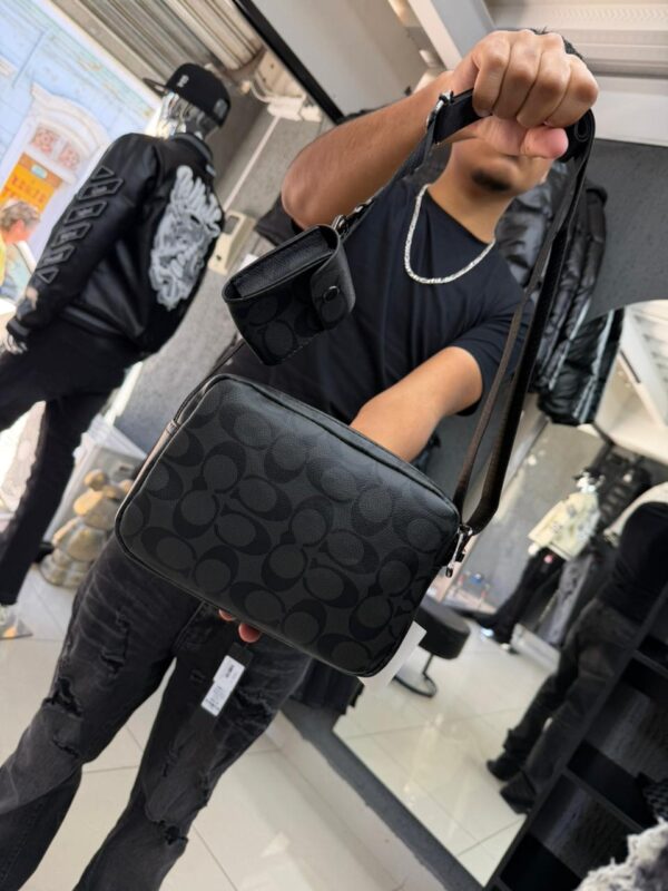 BOLSO CH CON MONEDERO GRIS-BLACK 6388