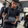 BOLSO LV RELIEVE FLOR CON MONEDERO NEGRO 5368