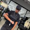 POLERA HELLSTAR BLACK BRILLO OVERSIZE JH98001